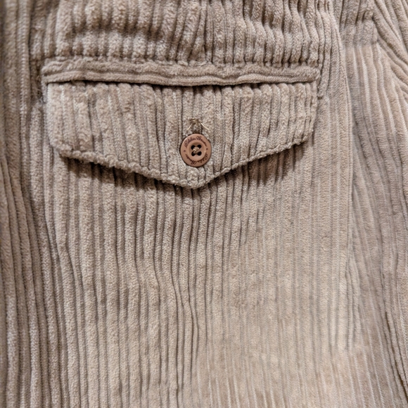 Vintage Eddie Bauer Tan Corduroy Skirt | 100% Cotton | Size 14 (Fits 10/12) - Picture 3 of 6